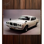 Металлическая табличка Datsun Bluebird U Hardtop 2000 GT (610)